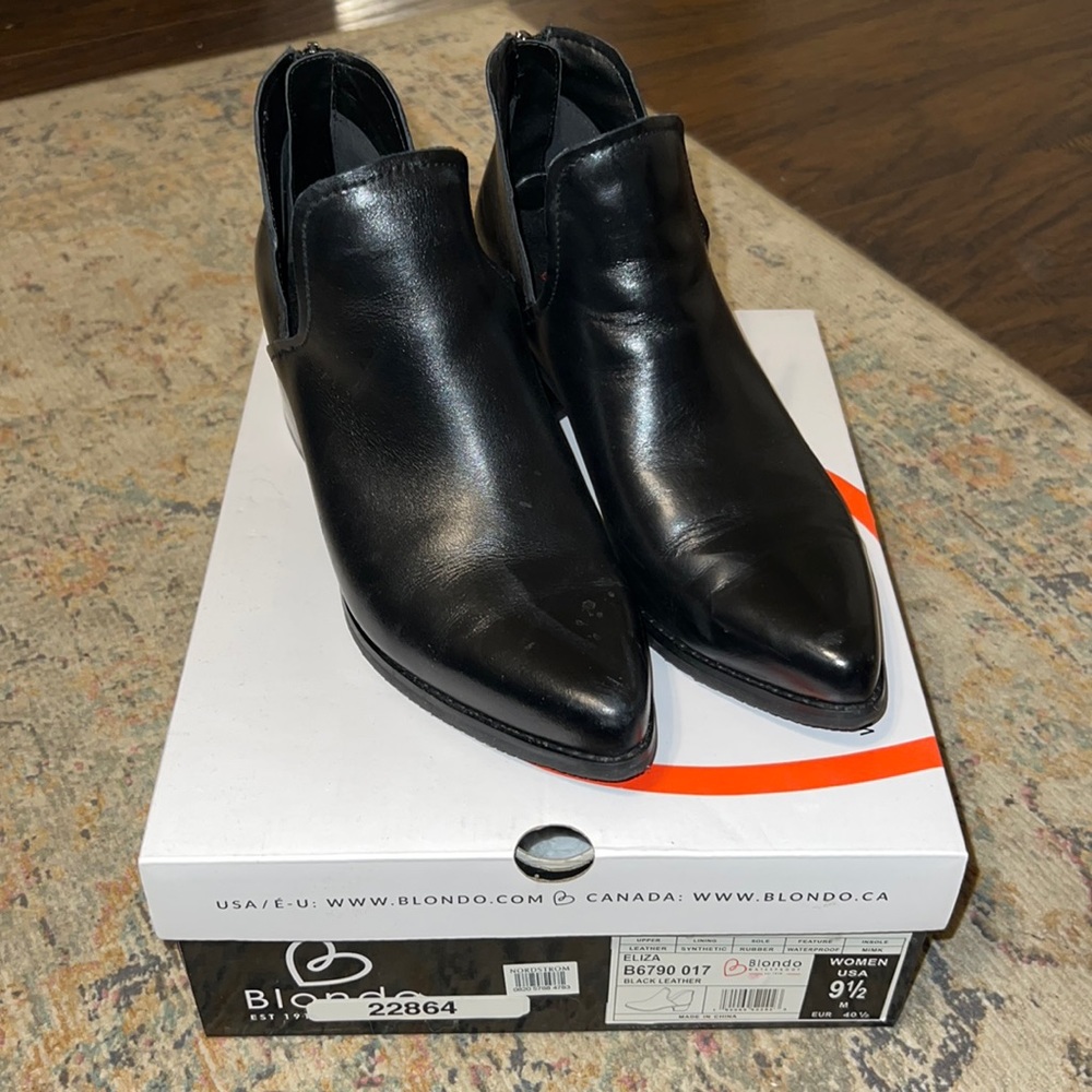 Blondo Eliza Waterproof Leather Booties
